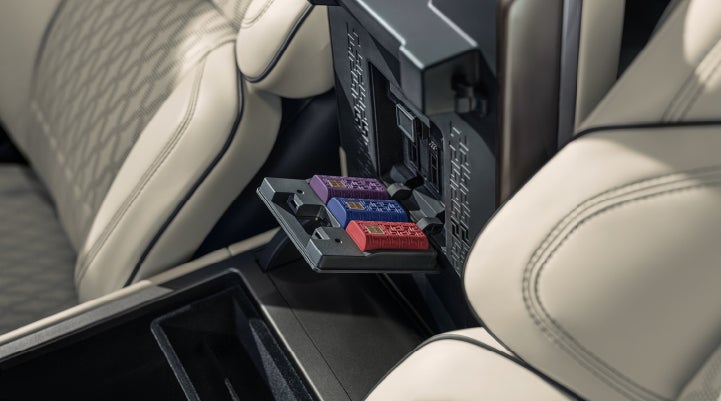 Digital Scent cartridges are shown in the diffuser located in the center arm rest. | Mark McLarty Lincoln in North Little Rock AR