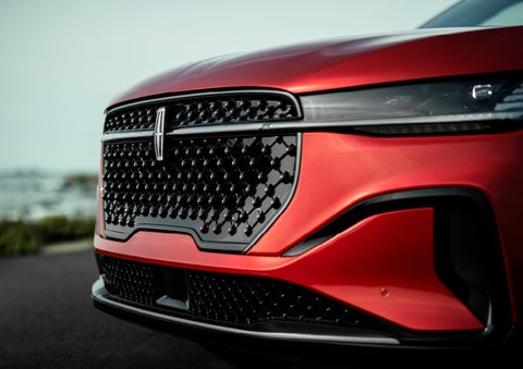 The sleek grille of a 2024 Lincoln Nautilus® SUV with the available Jet Appearance Package makes a bold statement. | Mark McLarty Lincoln in North Little Rock AR