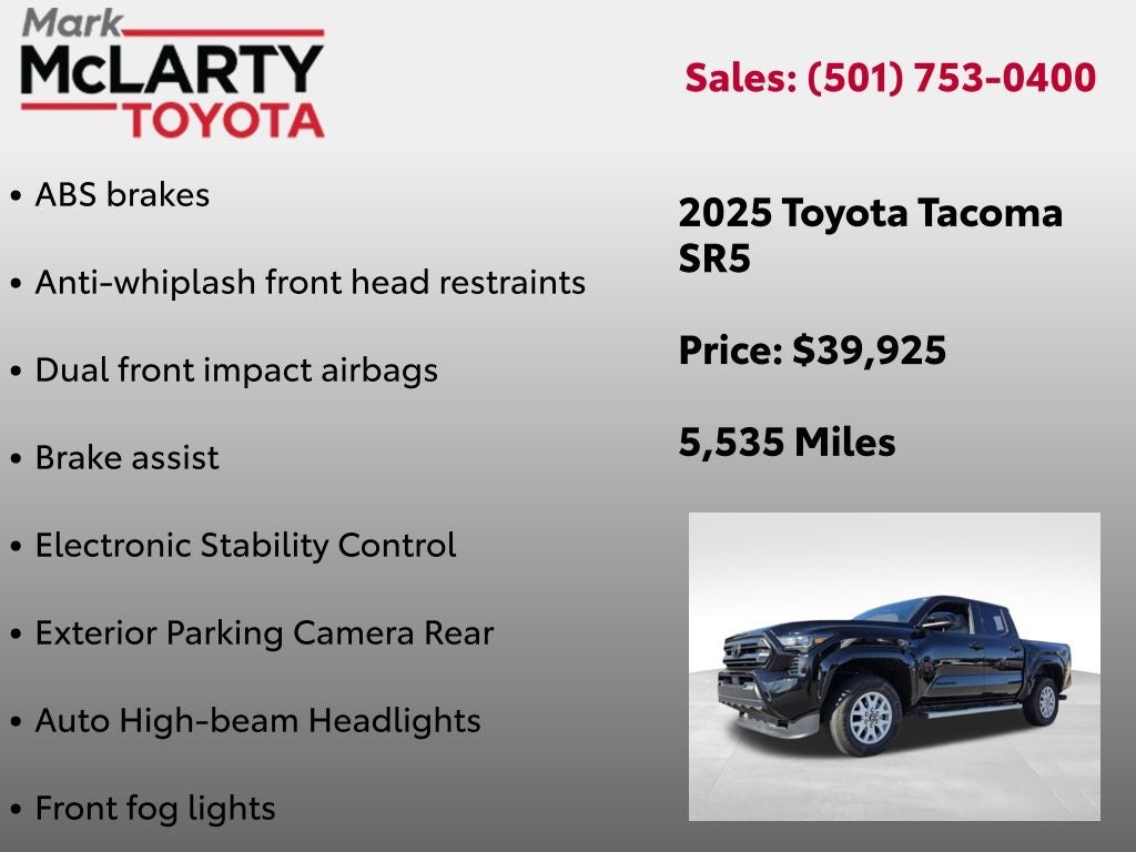 2025 Toyota TACOMA SR5 SR5