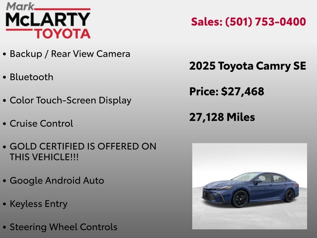 2025 Toyota CAMRY SE