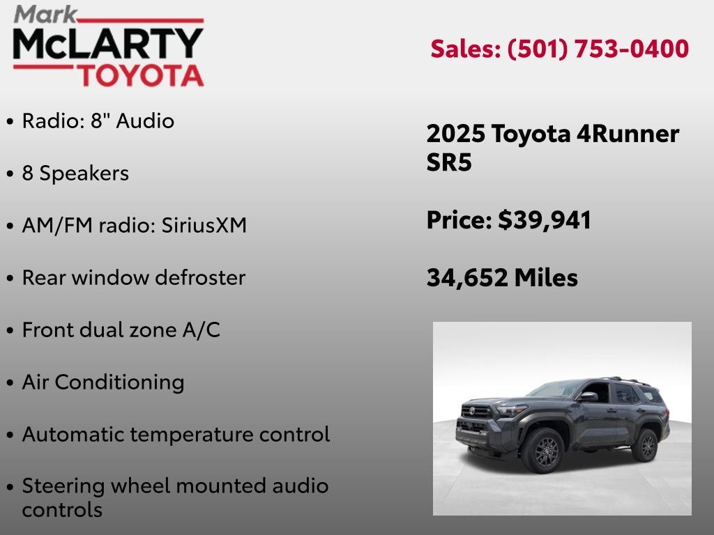 2025 Toyota 4RUNNER SR5