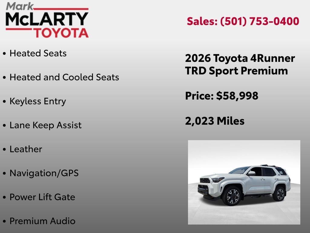 2026 Toyota 4RUNNER TRD Sport Premium