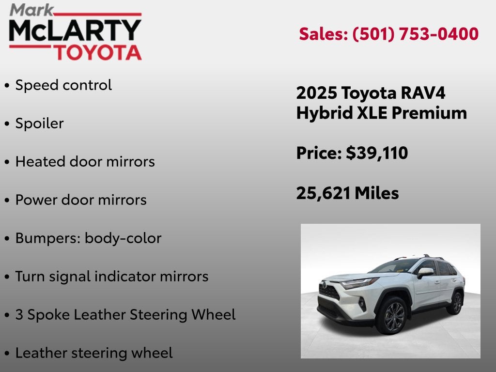 2025 Toyota RAV4 Hybrid XLE Premium