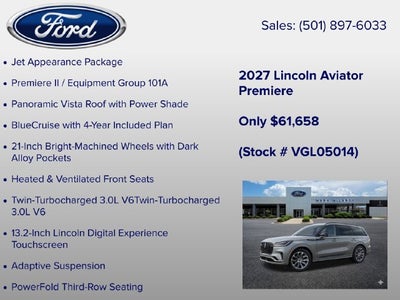 2027 Lincoln Aviator Premiere Premium