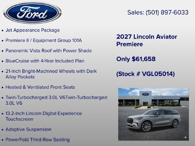 2027 Lincoln Aviator Premiere Premium