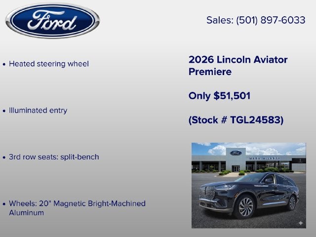 2026 Lincoln Aviator Premiere Premium
