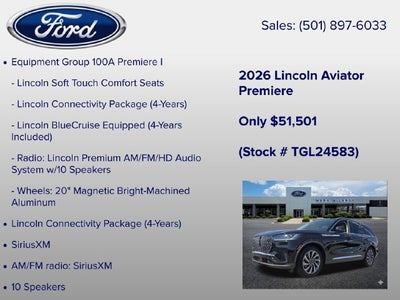 2026 Lincoln Aviator Premiere Premium