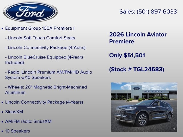 2026 Lincoln Aviator Premiere Premium