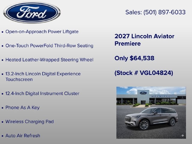 2027 Lincoln Aviator Premiere Premium