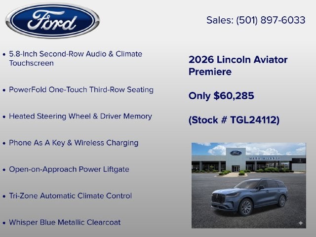 2026 Lincoln Aviator Premiere Premium
