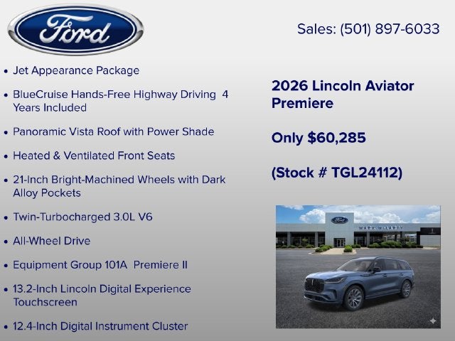 2026 Lincoln Aviator Premiere Premium