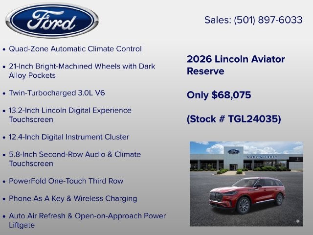 2026 Lincoln Aviator Reserve Premium