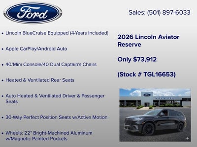 2026 Lincoln Aviator Reserve Premium