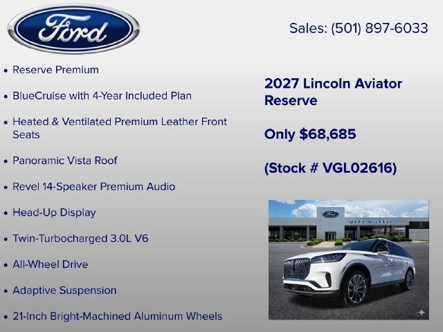 2027 Lincoln Aviator Reserve Premium