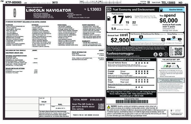 2026 Lincoln Navigator Reserve