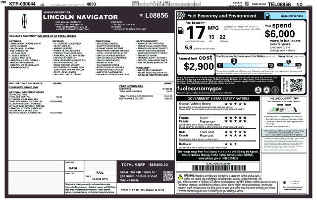 2026 Lincoln Navigator Premiere