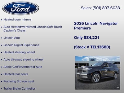 2026 Lincoln Navigator Premiere