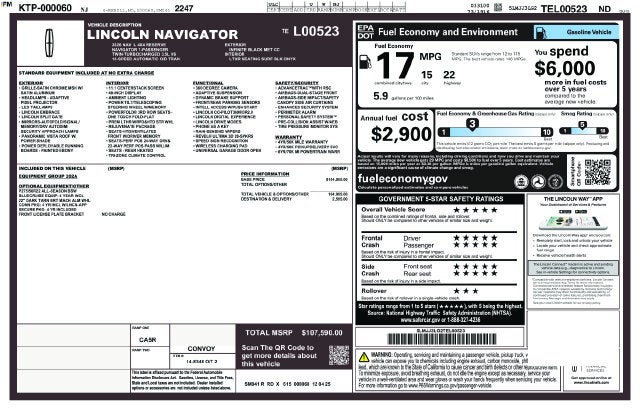 2026 Lincoln Navigator L Reserve