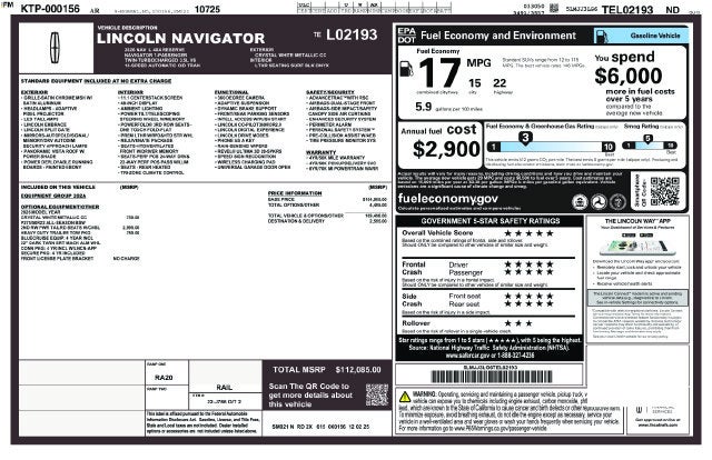 2026 Lincoln Navigator L Reserve
