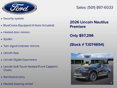 2026 Lincoln Nautilus Premiere