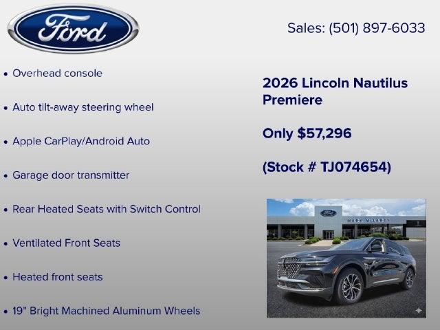 2026 Lincoln Nautilus Premiere
