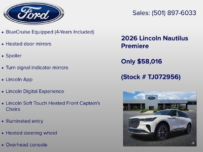 2026 Lincoln Nautilus Premiere