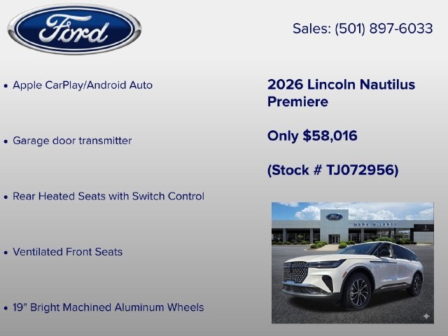 2026 Lincoln Nautilus Premiere