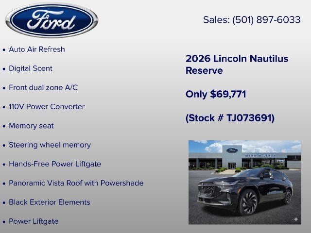 2026 Lincoln Nautilus Reserve