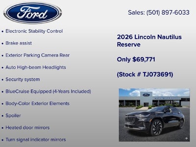 2026 Lincoln Nautilus Reserve
