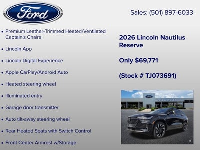 2026 Lincoln Nautilus Reserve
