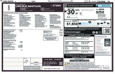 2026 Lincoln Nautilus Reserve