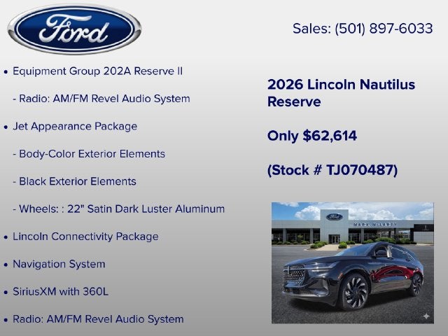 2026 Lincoln Nautilus Reserve
