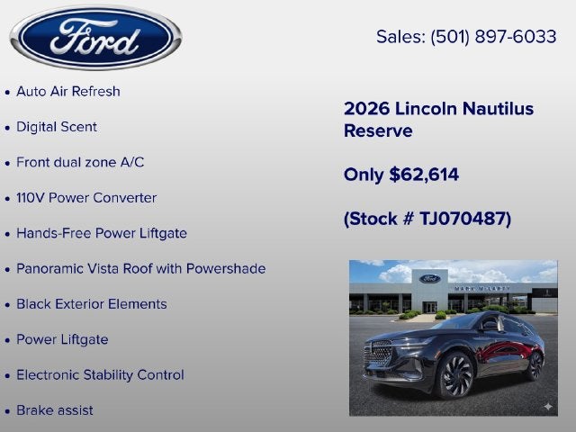 2026 Lincoln Nautilus Reserve