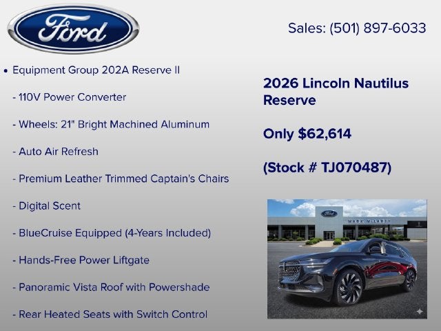 2026 Lincoln Nautilus Reserve