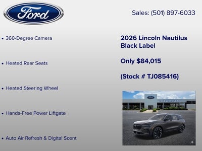 2026 Lincoln Nautilus Black Label