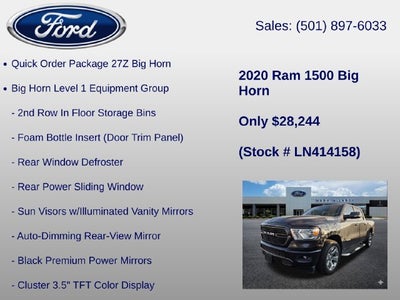 2020 RAM 1500 Big Horn/Lone Star