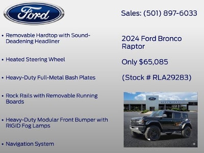 2024 Ford Bronco Raptor