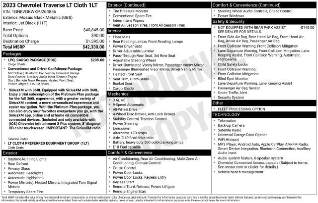 2023 Chevrolet Traverse LT 1LT
