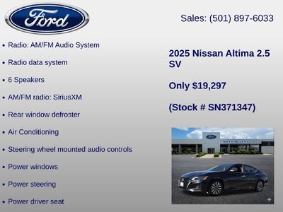 2025 Nissan Altima 2.5 SV