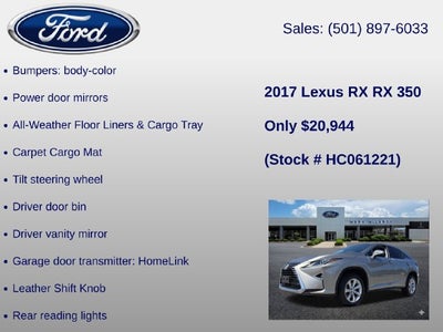 2017 Lexus RX 350