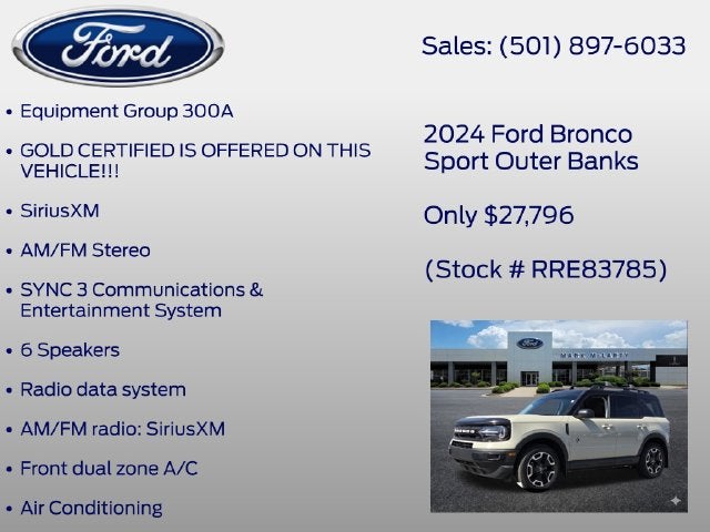 2024 Ford Bronco Sport Outer Banks