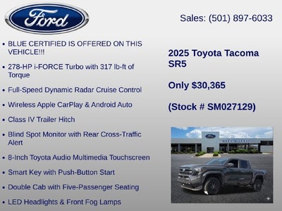 2025 Toyota Tacoma SR5