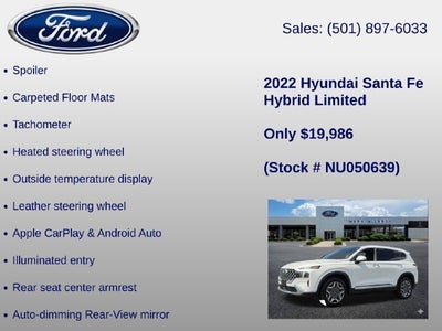 2022 Hyundai Santa Fe Hybrid Limited