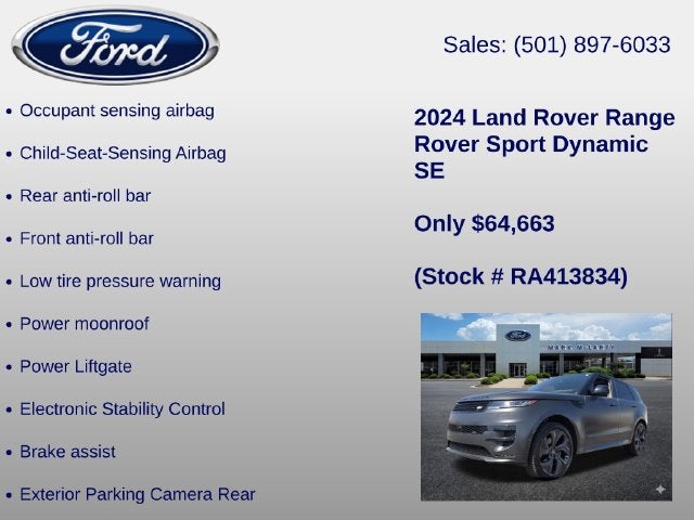 2024 Land Rover Range Rover Sport Dynamic SE
