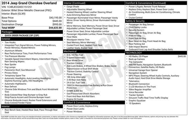 2014 Jeep Grand Cherokee Overland