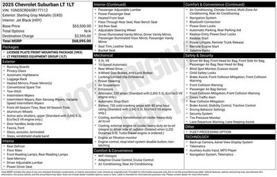 2025 Chevrolet Suburban LT