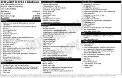 2025 Mazda Mazda CX-30 2.5 S Select Sport