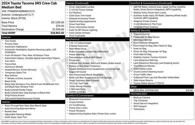 2024 Toyota Tacoma SR5