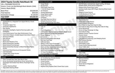 2024 Toyota Corolla Hatchback SE