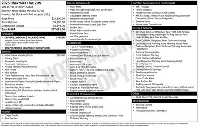 2025 Chevrolet Trax 2RS
